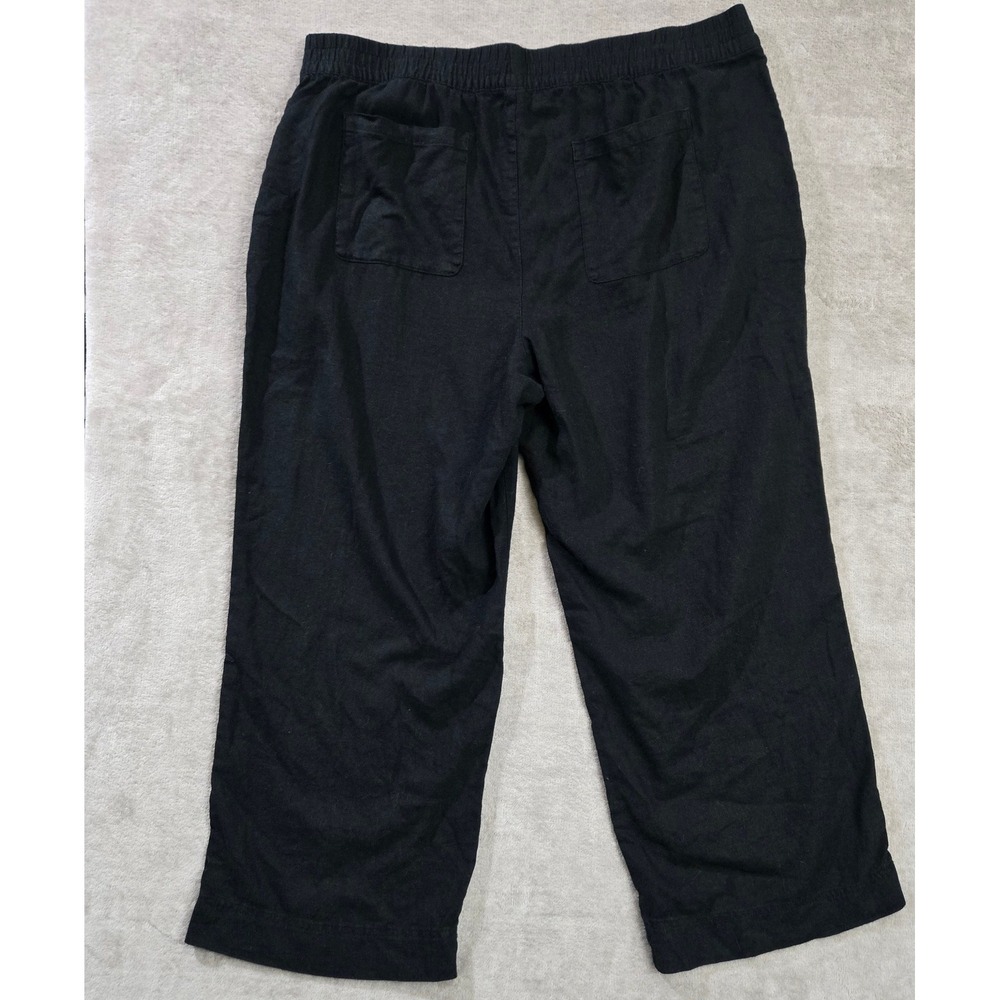 Old‎ Navy Linen Blend Wide Leg Pants 2X Lagenlook Capsule Sustainable Travel